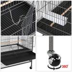 Large 52-Inch Steel Bird Cage with Stand