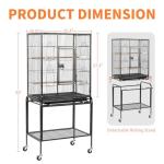 VINGLI 53-inch Large Rolling Bird Cage