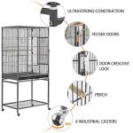 Large Wrought Iron Bird Cage with Stand