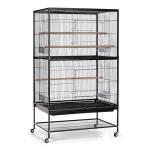 Wrought Iron Flight Cage with Stand for Birds