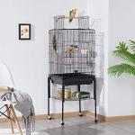 Yaheetech Open Top Rolling Bird Cage with Stand