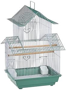 Prevue Hendryx Shanghai Parakeet Cage - Green/White