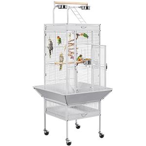 Yaheetech Large Wrought Iron Bird Cage with Stand