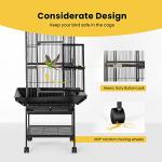 VIVOHOME Large 72" Bird Cage with Play Top