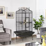 Large Open Play Top Bird Cage with Wheels