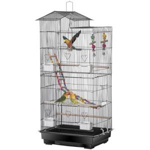 Large 39-Inch Bird Cage for Parrots and Budgies