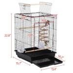 Yaheetech Portable Bird Cage for Small Parrots