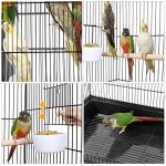 Yaheetech Open Top Rolling Bird Cage with Stand