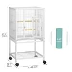 YITAHOME 41" Metal Bird Cage with Rolling Stand
