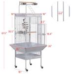 Yaheetech Large Wrought Iron Bird Cage with Stand