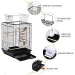 Yaheetech Portable Bird Cage for Small Parrots