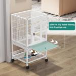 YITAHOME 41" Metal Bird Cage with Rolling Stand