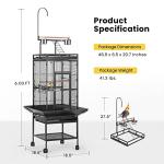 VIVOHOME Large 72" Bird Cage with Play Top