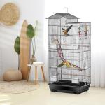 Large 39-Inch Bird Cage for Parrots and Budgies