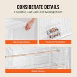 Stackable 30-Inch Bird Cage for Small Pets