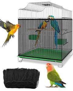 Bird Cage Seed Catcher with Adjustable Skirts