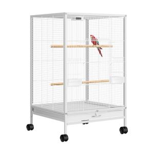 VIVOHOME 30" Wrought Iron Bird Cage with Stand