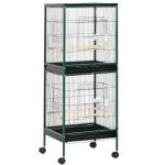 Spacious Multi-Door Indoor Bird Cage, 55" Green