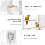 YITAHOME 41" Metal Bird Cage with Rolling Stand