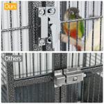 Rolling 69-inch Wrought Iron Large Bird Cage