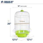 Prevue Hendryx Classic Round Bird Cage, Green