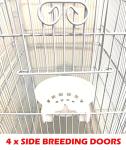 Large 38-Inch Double Roof Bird House Cage