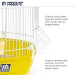 Yellow Round Bird Cage by Prevue Hendryx