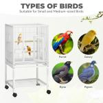 YITAHOME 41" Metal Bird Cage with Rolling Stand