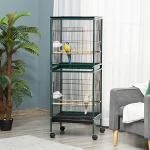 Spacious Multi-Door Indoor Bird Cage, 55" Green
