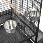 Rolling 69-inch Wrought Iron Large Bird Cage