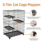 Large 3-Tier Durable Cat Playpen and Crate