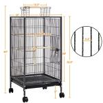 Yaheetech 40 Inch Open-Top Bird Cage with Stand