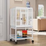 YITAHOME 41" Metal Bird Cage with Rolling Stand