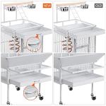 Yaheetech Large Wrought Iron Bird Cage with Stand