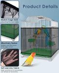 Bird Cage Seed Catcher with Adjustable Skirts