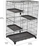 Large 3-Tier Durable Cat Playpen and Crate