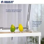 Clear View Glass Bird Cage for Small Birds