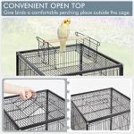 Yaheetech 40 Inch Open-Top Bird Cage with Stand