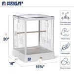 Clear View Glass Bird Cage for Small Birds
