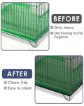 Bird Cage Seed Catcher with Adjustable Skirts