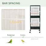 Spacious Multi-Door Indoor Bird Cage, 55" Green