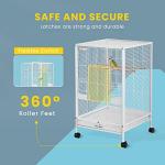VIVOHOME 30" Wrought Iron Bird Cage with Stand