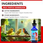 Organic Milk Thistle & Dandelion Extract for Birds
