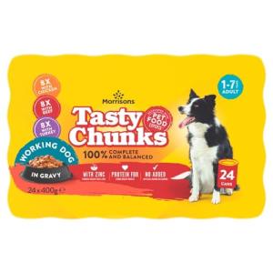 Morrisons Dog Food Meat Chunks in Gravy 24 Pack