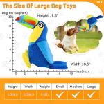 WOWBALA Plush Squeaky Dog Chew Toy for All Sizes