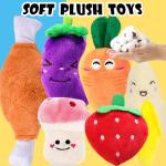 Speedy Panther 6-Pack Squeaky Dog Plush Toys