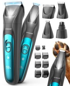 4-in-1 Pet Grooming Kit with LED Light