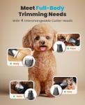 4-in-1 Pet Grooming Kit with LED Light