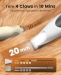 Oneisall Low Noise Dog Paw Trimmer with Light