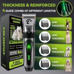 Cordless Dog Clippers with Low Noise Grooming Kit